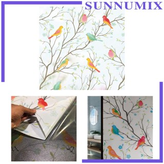 [Sunnimix] ฟิล์มติดกระจกหน้าต่าง รูปนก เพื่อความเป็นส่วนตัว สําหรับตกแต่งบ้าน ห้องน้ํา ออฟฟิศ