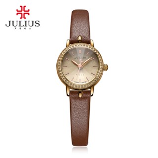 Ship tomorrow JULIUS 2017 Fashion Women Wrist Watches Leather Strap Quartz Wrist Watches