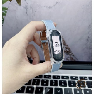 สายนาฬิกาข้อมือหนัง แบบเปลี่ยน สําหรับ Xiaomi Mi Band 8 7 6 5 4 3 Miband 8 NFC