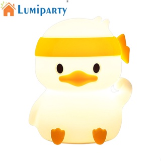 Lumiparty โคมไฟกลางคืน Led รูปเป็ดน่ารัก ถนอมสายตา สร้างสรรค์ ของขวัญวันเกิด สําหรับห้องนอน