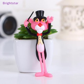 Brightstar ตุ๊กตาฟิกเกอร์ Pink Panther น่ารัก 4 ชิ้น ต่อชุด สําหรับตกแต่งภูมิทัศน์