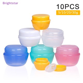 Brightstar 10 ชิ้น 5/10/20/30 กรัม กระปุกเปล่า พลาสติก แต่งหน้า หม้อ รีฟิล ตัวอย่าง ขวด เดินทาง ครีมโลชั่น เครื่องสําอาง ภาชนะใหม่