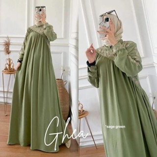 - ชุดเดรสแม็กซี่ ปักลาย Gamis Muslim สําหรับผู้หญิง