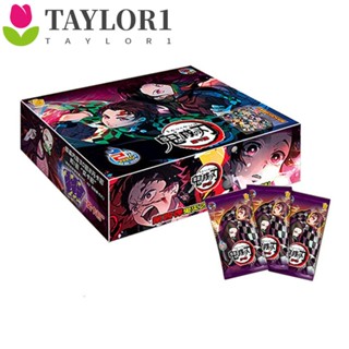 Taylor1 เกมกระดาน Demon Slayer การ์ดเกมอะนิเมะ ของขวัญครอบครัว ของเล่นเด็ก การ์ดหายาก TCG Game