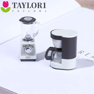 Taylor1 เครื่องชงกาแฟจําลอง ขนาดเล็ก 1:12 ของเล่นเสริมการเรียนรู้เด็ก สําหรับบ้านตุ๊กตา