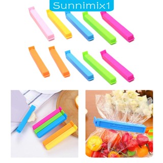 [Sunnimix1] คลิปหนีบถุงอาหาร ขนมปัง สําหรับร้านอาหาร สํานักงาน เบเกอรี่ 10 ชิ้น