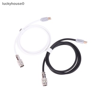 Luckyhouse0^^ สายเคเบิลคีย์บอร์ด หนัง PU Type C USB สําหรับคอมพิวเตอร์ 1 ชิ้น