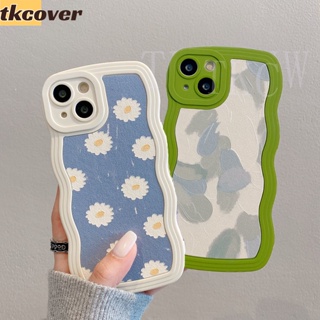 เคสโทรศัพท์มือถือ แบบนิ่ม ลายภาพวาดสีน้ํามัน รูปดอกเดซี่ สีขาว สําหรับ OPPO Reno10 8 7 6 5 Pro+ 8T 8Z 7Z 5G 4 SE R17 R15 Find X6 Pro