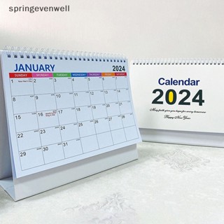 [springevenwell] สติกเกอร์ปฏิทิน 2024 ฉีกได้ สําหรับตกแต่งสมุด DIY