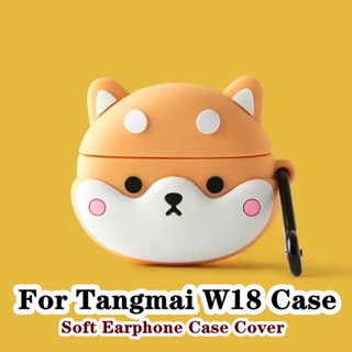 【ของแท้】เคสหูฟัง แบบนิ่ม ลายชิบะอินุน่ารัก สามมิติ สําหรับ Tangmai W18 Tangmai W18