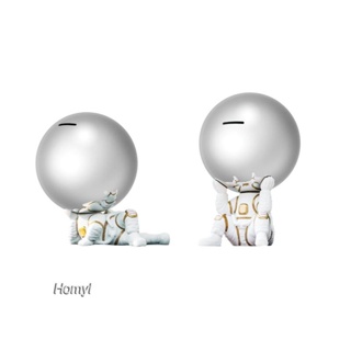 [Homyl] กระปุกออมสิน รูปปั้นนักบินอวกาศ หัวกลม ของขวัญวันเกิด สําหรับเด็ก