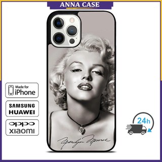 เคสโทรศัพท์มือถือ ลาย MarilynMonroes Pose สําหรับ iPhone 14 Pro Max 13 Pro Max Samsung Galaxy Note10+ S21Ultra