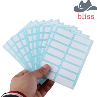 Bliss สติกเกอร์ฉลากเปล่า สีขาว มีกาวในตัว 12 แผ่น