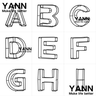 Yann1 ป้ายเหล็กดัด ลายตัวอักษร สไตล์โมเดิร์น สําหรับถ่ายภาพ คาเฟ่