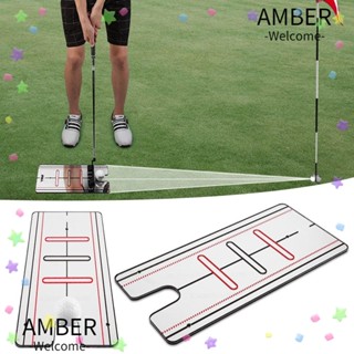 Amber กระจกพัตกอล์ฟ แบบพกพา สําหรับฝึกตีกอล์ฟ