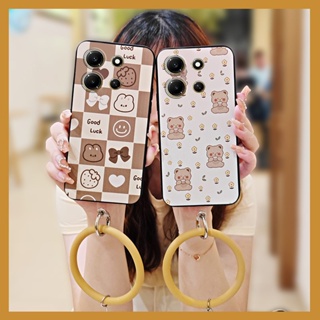 Cartoon Back Cover Phone Case For infinix Note30i 4G/X6716 youth creative ring protective Dirt-resistant soft case bracelet