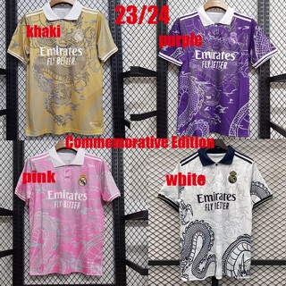 เสื้อกีฬาแขนสั้น ลายทีมชาติฟุตบอล Real Dragon 23-24 ชุดเหย้า BELLINGHAM VINI JR. Modric เสื้อยืด ลายฟุตบอล