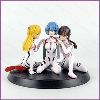 Sq2 โมเดลฟิกเกอร์ EVA Evangelion Ayanami Rei Asuka Soryu Mari ของเล่น สําหรับเด็ก เก็บสะสม ของขวัญ 3 ชิ้น