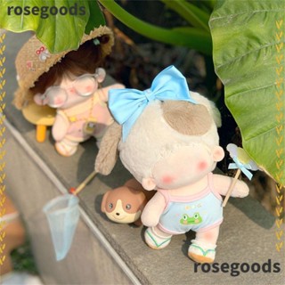 Rosegoods1 เสื้อผ้าตุ๊กตา ผ้าฝ้าย แฮนด์เมด หลากสี สําหรับตุ๊กตาไอดอล 10 ซม. 20 ซม.