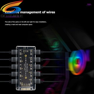 [Qcutable.th] ฮับพัดลมระบายความร้อน RGB SATA Power 5V 3PIN ARGB 10 พอร์ต