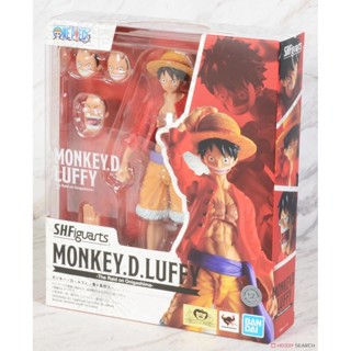 Bandai SHF One Piece One Piece Monkey D Luffy หมวกฟางสัมผัส Onishima ขยับได้ สินค้าสําเร็จรูป