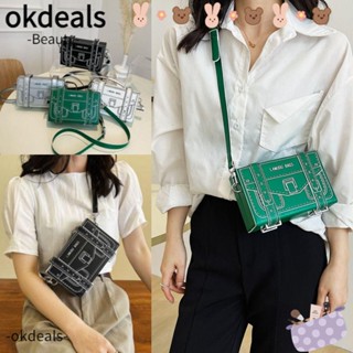 Okdeals Kawaii กระเป๋าถือ กระเป๋าสะพายไหล่ สะพายข้าง หนัง PU ลายการ์ตูน 2D ความจุขนาดใหญ่ ปรับได้ ของขวัญสร้างสรรค์ สําหรับเดินทาง