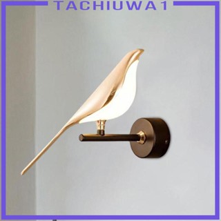 [Tachiuwa1] โคมไฟอะคริลิค LED รูปนก สําหรับติดผนังข้างเตียงนอน