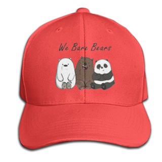 หมวกกอล์ฟ ลายธีม We Bare Bears น่ารัก สามารถปรับได้ สําหรับผู้ชาย และผู้หญิง