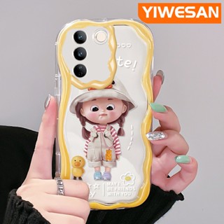 เคสโทรศัพท์มือถือแบบนิ่ม ใส ลายการ์ตูนเป็ดน้อยน่ารัก สีสันสดใส สําหรับ vivo V27 Pro 5G V27E 5G S16 Pro 5G S16E 5G