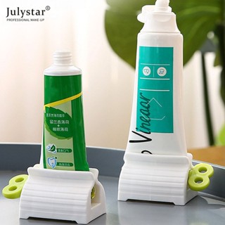 JULYSTAR ที่บีบยาสีฟันด้วยมือ ผลิตภัณฑ์ในห้องน้ำ โฟมล้างหน้า ที่บีบยาสีฟัน ที่บีบยาสีฟัน