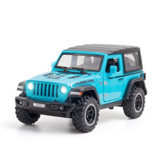 โมเดลรถยนต์จําลอง 1:32 JEEP Wrangler Rubicon off-road ของเล่นสําหรับเด็ก