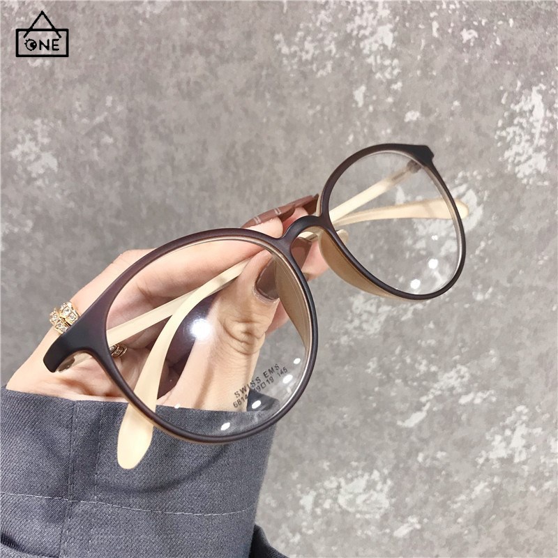 COD❤️พร้อมส่ง-แว่นสายตาสั้ป้องกันแสงสีฟ้าแฟชั่นกรอบกลมสไตล์เกาหลีแว่นตาคอมพิวเตอร์แว่นกรองแสงผู้ชายและผู้หญิง-a.one - รูปที่ 4