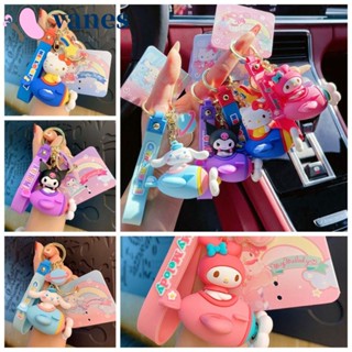 Vanes1 พวงกุญแจ PVC จี้เครื่องบิน My Melody Kuromi Cinnamoroll ของเล่นสําหรับเด็ก