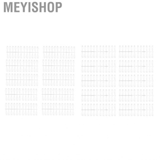 Meyishop 240pcs Nail Swatch Sticks Transparent Art Polish Display Tips Manicure Supp