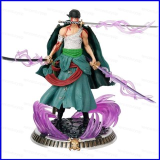 Gp1 โมเดลฟิกเกอร์ One Piece Roronoa Zoro แช่เลือด ขนาด 21 ซม. ของขวัญ สําหรับตกแต่งบ้าน เก็บสะสม PG1