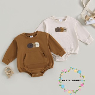 Babyclothes- ชุดบอดี้สูท รอมเปอร์ แขนยาว พิมพ์ลายการ์ตูน ฤดูใบไม้ผลิ สําหรับเด็กทารกแรกเกิด เด็กผู้ชาย เด็กผู้หญิง