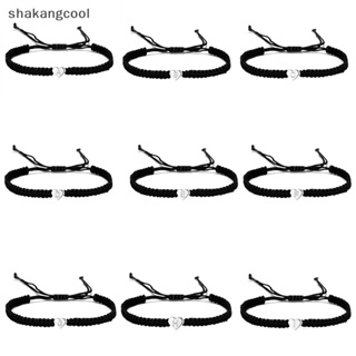 Shakangcool สร้อยข้อมือเชือกถัก จี้ตัวอักษร A-Z 26 ตัว ปรับได้ เครื่องประดับ สําหรับผู้หญิง และผู้ชาย