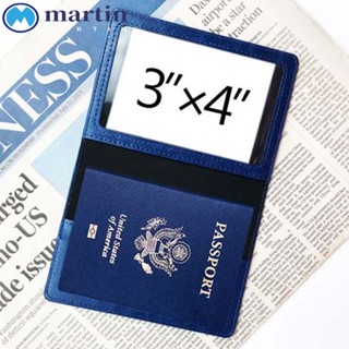 Martin ปกหนัง PU หลากสี สําหรับใส่หนังสือเดินทาง บัตรเครดิต เครื่องบิน บัตรประชาชน