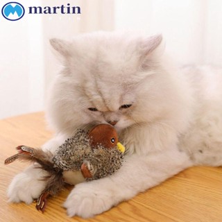 Martin นกกระจอกจําลอง มีเสียง ของเล่นสําหรับสัตว์เลี้ยง แมว