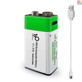 [ขายดี] แบตเตอรี่ลิเธียม Type-C 9V 650mAh ชาร์จเร็ว เป็นมิตรกับสิ่งแวดล้อม ใช้ซ้ําได้ สําหรับไมโครโฟน กีตาร์