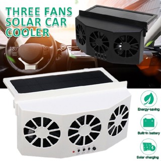 New Solar Powered Car Cooling Fans Cooler Auto Window Air Exhaust Vent B8V3