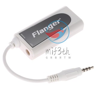 Mif)flanger FC-21 อะแดปเตอร์แปลงเชื่อมต่อกีตาร์ไฟฟ้า เบส โทรศัพท์มือถือ แท็บเล็ต เข้ากันได้กับ iOS โทรศัพท์ แท็บเล็ต Android สมาร์ทโฟน แท็บเล็ต พร้อมเสียง 3.5 มม.