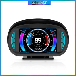 Kiss P2 GPS HUD Head Up Display LED การแจ้งเตือนการขับขี่ด้วยความเร็วสูง แบบดิจิทัล สําหรับรถยนต์