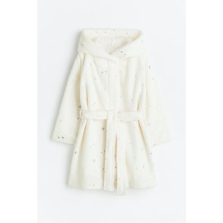 H&amp;M ชุดเดรสคลุมทำจากผ้าฟลีซ Girl Fleece dressing gown 0540614_1