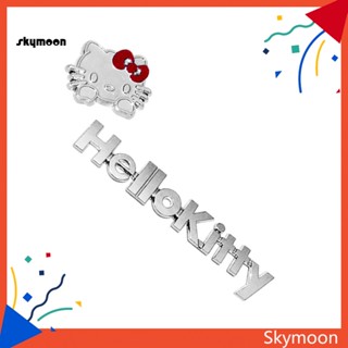 Skym* สติกเกอร์โลหะ ลายการ์ตูน Hello Kitty น่ารัก สําหรับติดตกแต่งรถยนต์ รถบรรทุก 2 ชิ้น ต่อชุด