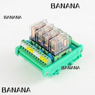 Banana1 โมดูลรีเลย์ 24V PNP 4 ช่อง SPDT NPN 4 ช่อง ปลั๊กได้