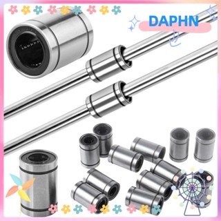 Daphs ตลับลูกปืนเม็ดกลมเชิงเส้น เหล็กโครเมี่ยม สําหรับเครื่องพิมพ์ CNC LM3UU LM4UU LM5UU LM6UU