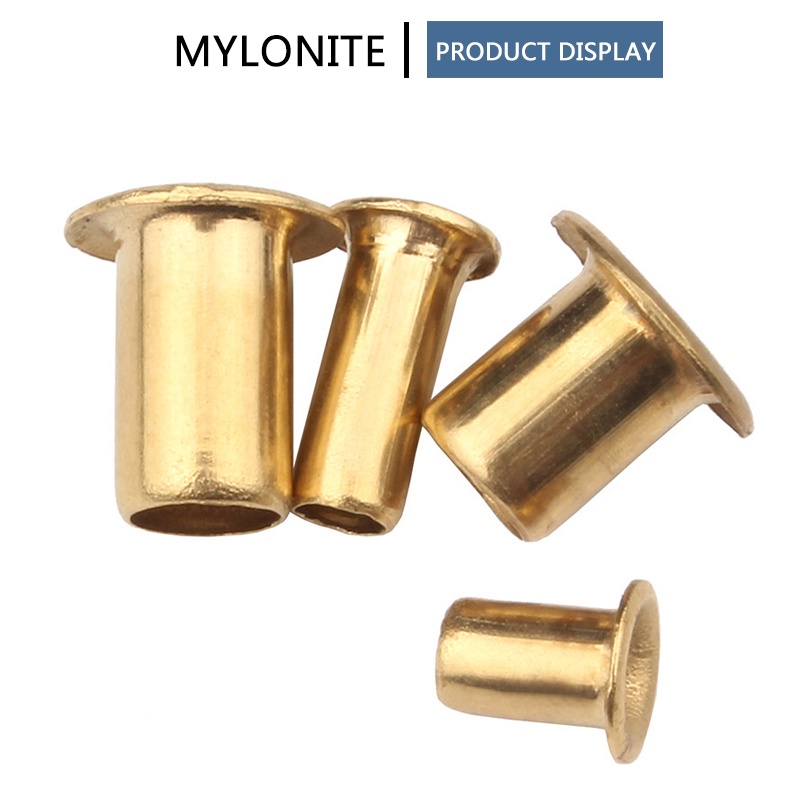 M0.9 M1.3 M1.5 M1.7 M2 M2.3 M2.5 ทองเหลืองตาไก่ Rivet Nut ทองแดง Hollow Grommet รู Rivets เส้นผ่านศูนย์กลาง 0.9 มม.-6 มม.มิลลิเมตร Bolt ความยาว 2.5 มม.-10 มม.มิลลิเมตร - รูปที่ 5