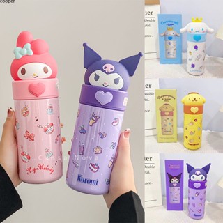 【พร้อมส่ง】 350ml Kawaii Sanrioed My Melody Cinnamoroll Cartoon 316 Stainless Steel Thermos Cup Portable Doll Water Cup Gifts For Children