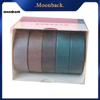 &lt;moonback&gt; สติกเกอร์ สีสดใส สําหรับตกแต่งสมุดภาพ สมุดภาพ DIY 5 ม้วน